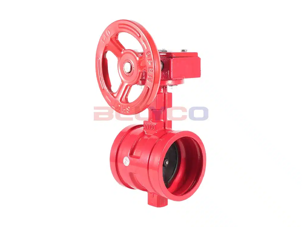 球墨铸铁涡轮沟槽蝶阀 D381X-16Q