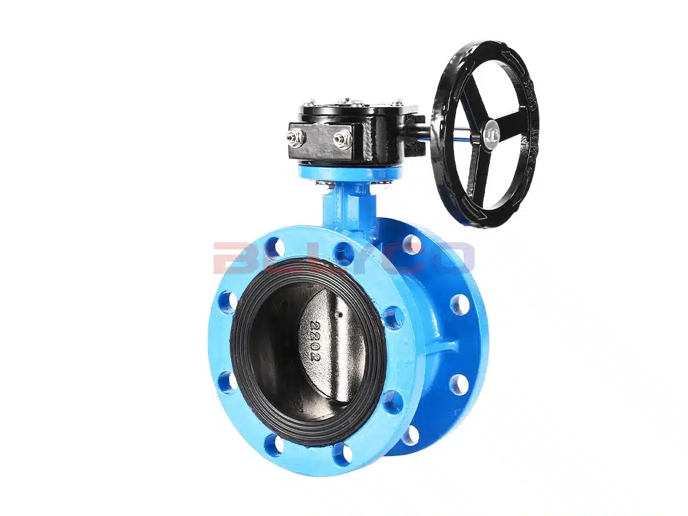 球墨铸铁涡轮法兰蝶阀 D341X-16Q