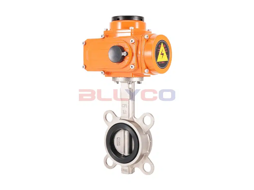 304不锈钢电动对夹蝶阀 D971X-16P