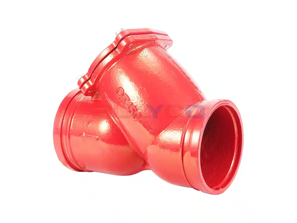 球墨铸铁沟槽Y型过滤器 GL81H-16Q