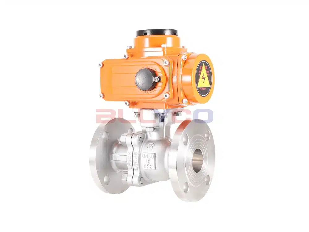 304不锈钢电动高平台法兰球阀 GQ941F-16P