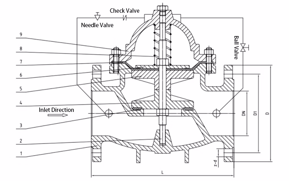 Ductile Iron Slow Closing Check Valve 300X-16Q