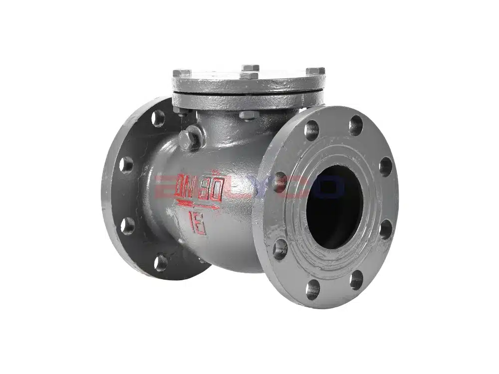 铸铁短结构旋启式止回阀 H44T-16