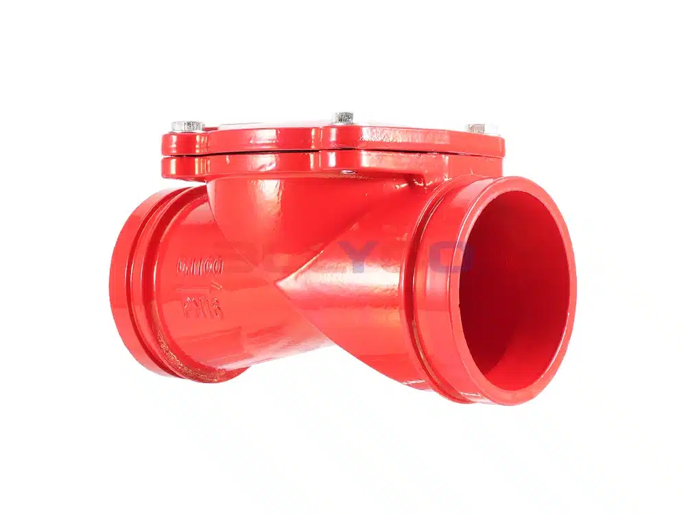 球墨铸铁沟槽橡胶瓣止回阀 HC84X-16Q