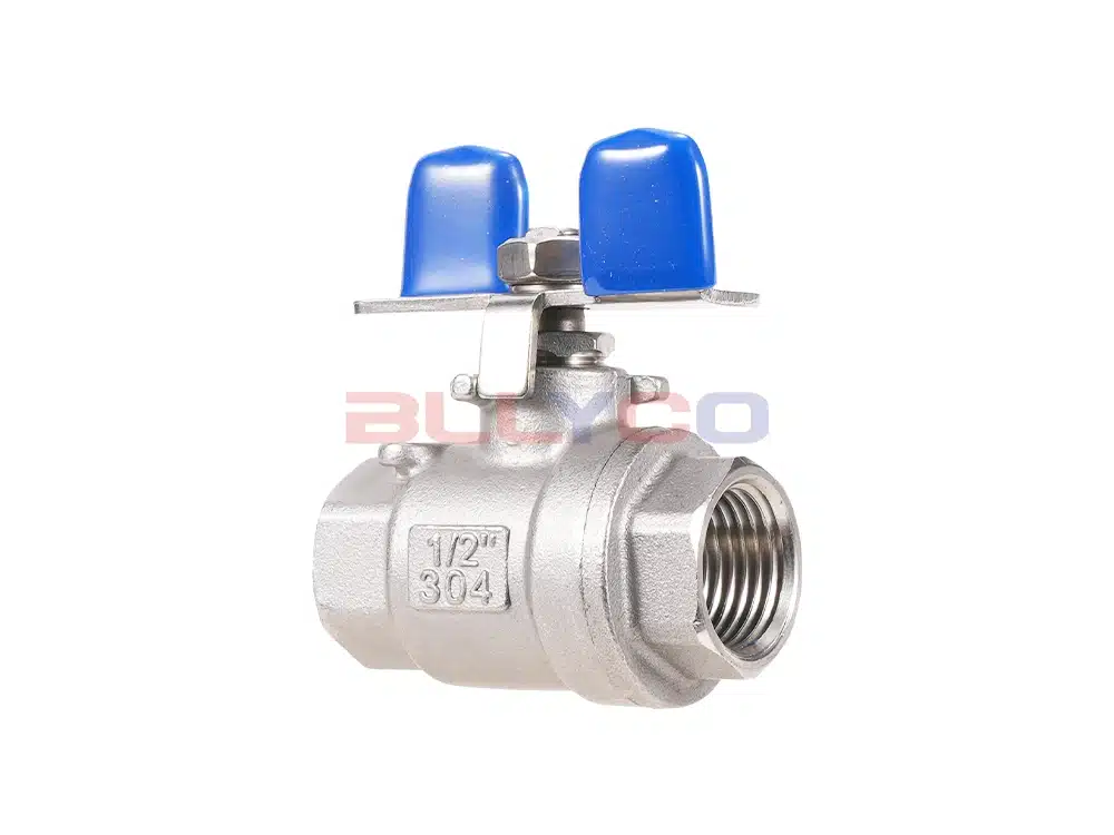 304不锈钢碟柄二片式球阀 Q11F-16P