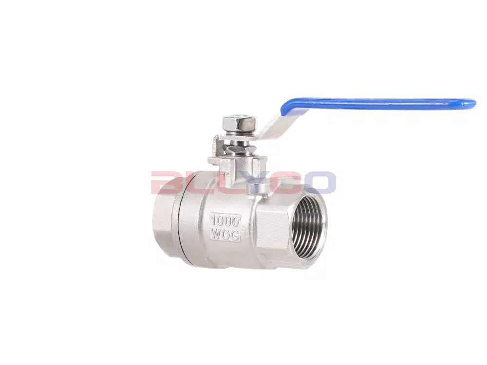 304不锈钢丝扣二片式球阀 Q11F-16P