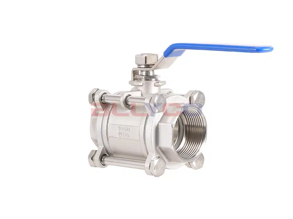 304不锈钢丝扣三片式球阀 Q11F-16P