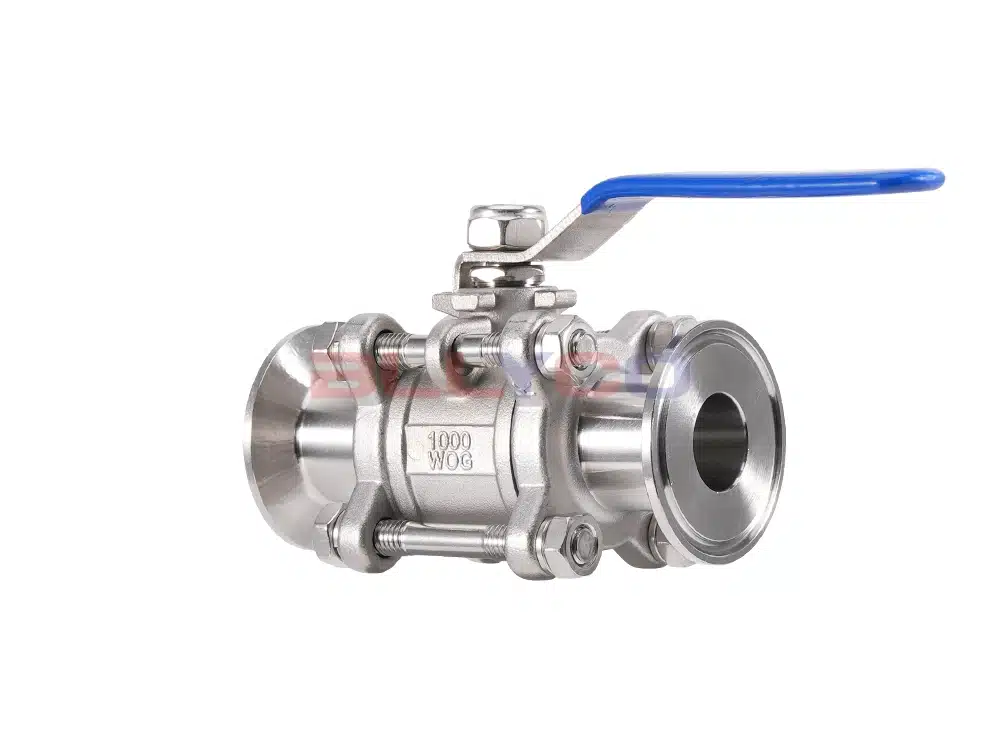 304不锈钢快装三片式球阀 Q81F-16P