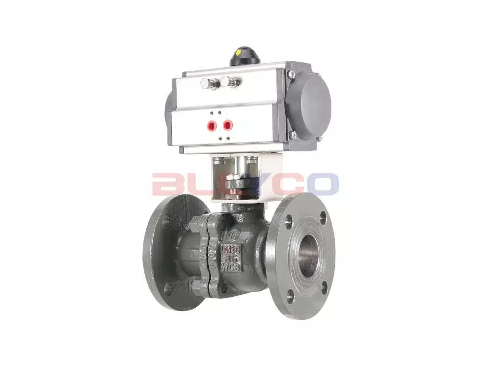 铸钢气动法兰球阀 Q641F-16C