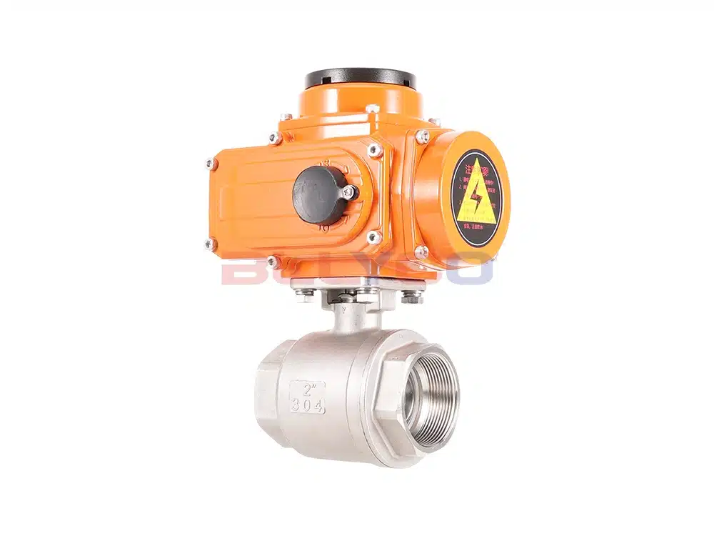 304不锈钢电动二片式球阀 Q911F-16P