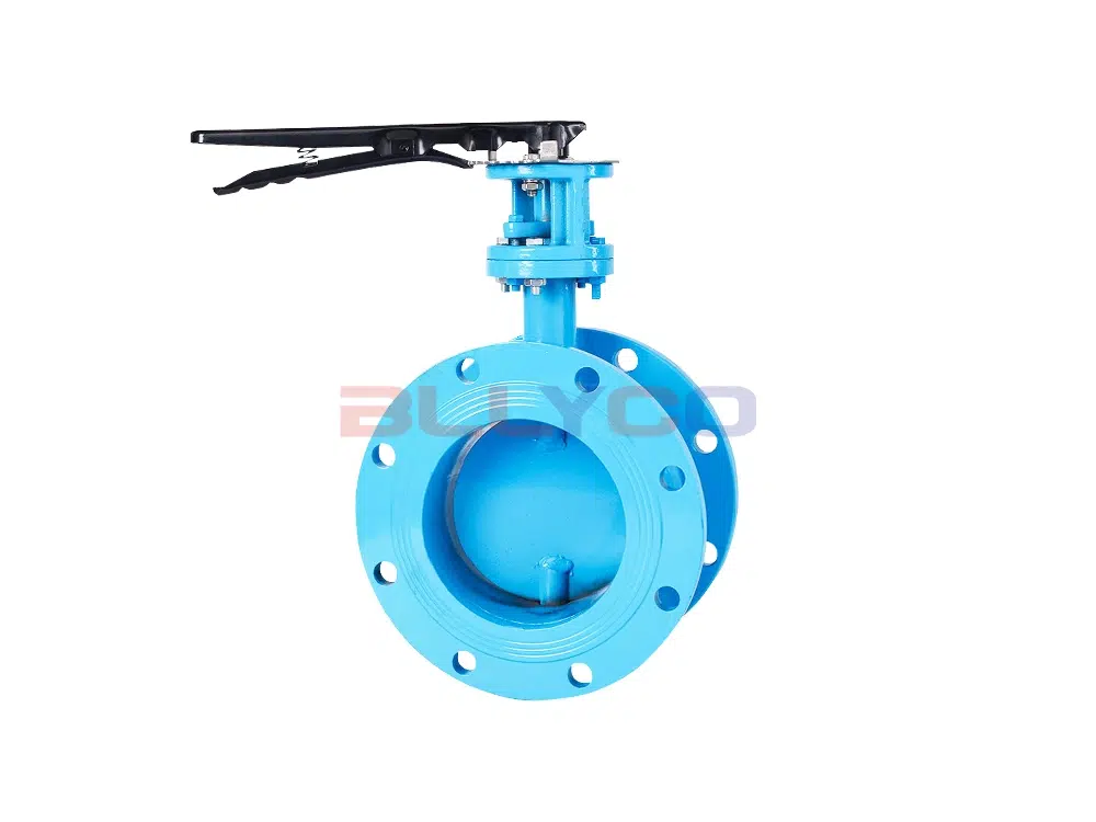 วาล์วผีเสื้อระบายอากาศแบบหน้าแปลนทำจากเหล็กหล่อ D41W-1C