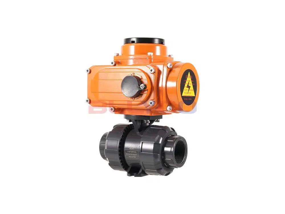 UPVC电动丝扣双由令球阀 Q911F-10S