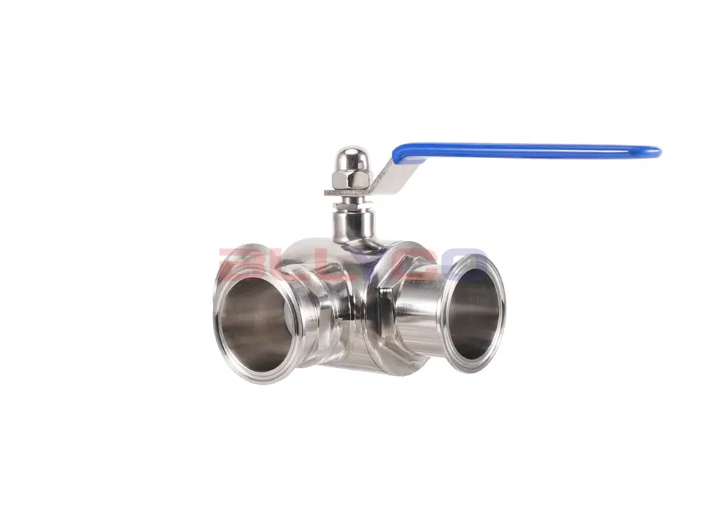 304不锈钢卫生级三通球阀 Q85F-10P