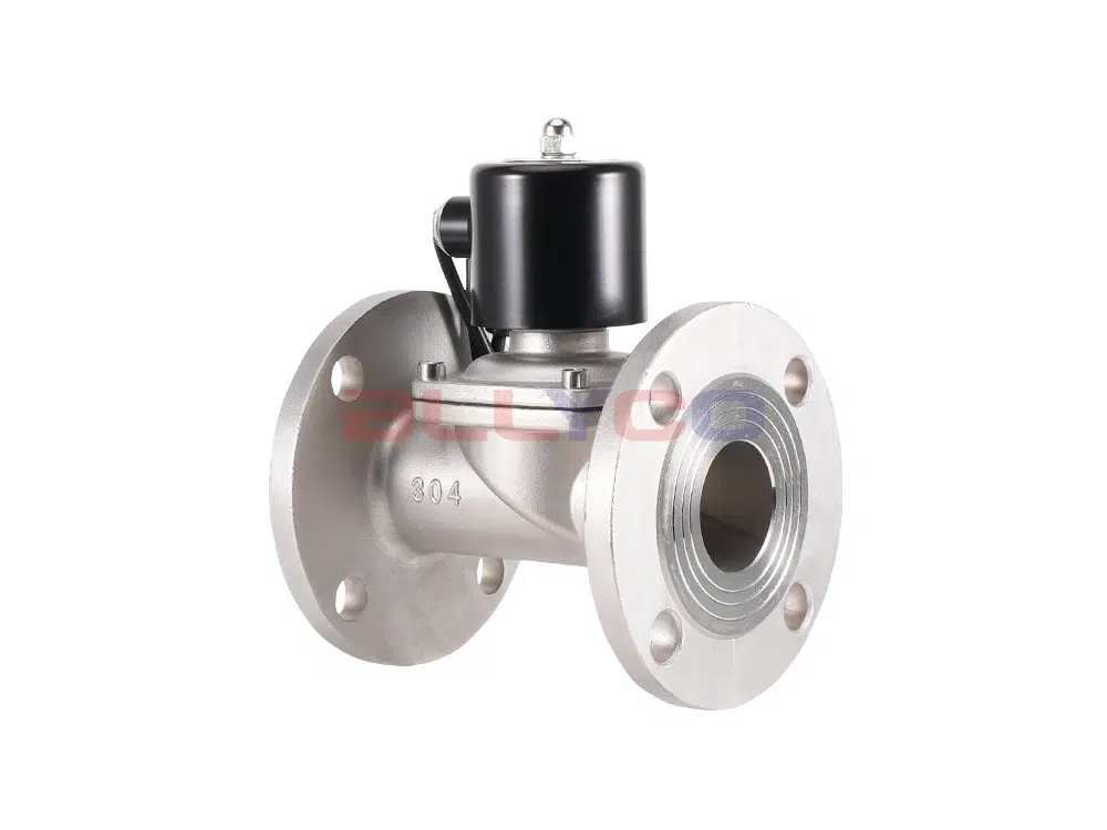 304不锈钢水用法兰电磁阀 ZCS系列