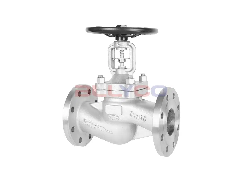 304不锈钢波纹管截止阀 WJ41W-16P