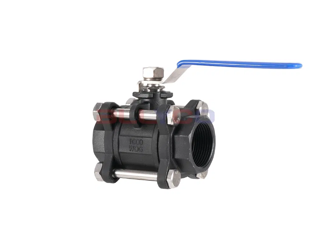 铸钢丝扣三片式球阀 Q11F-16C