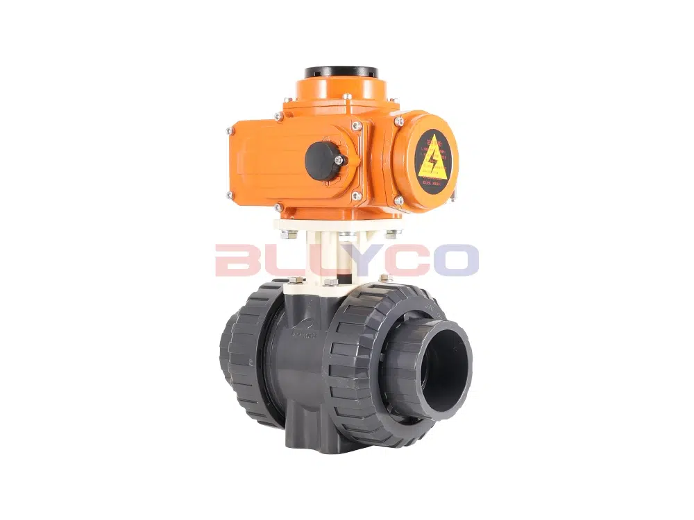 UPVC电动承插式双由令球阀 Q961F-10S