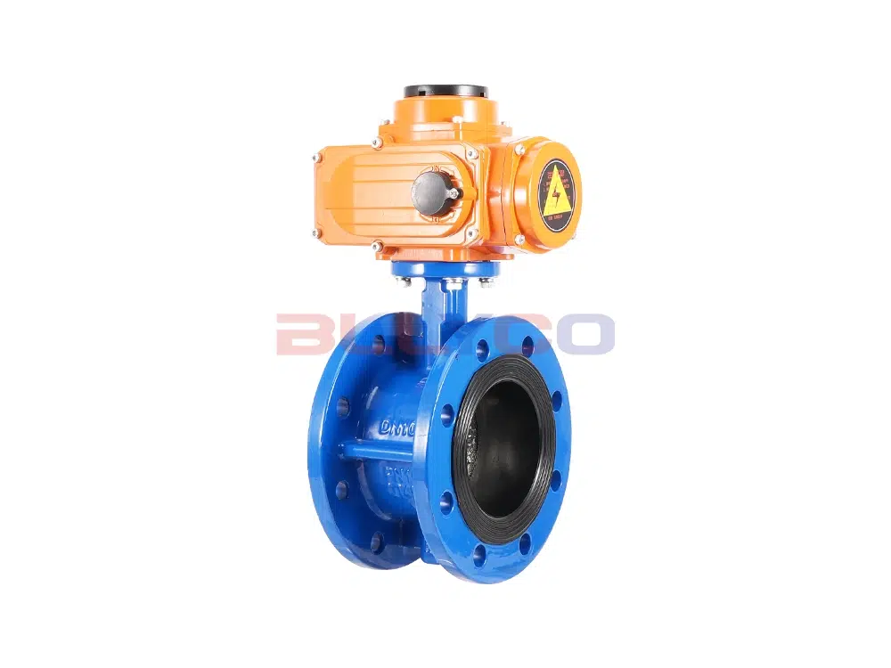 球墨铸铁电动法兰蝶阀 D941X-16Q