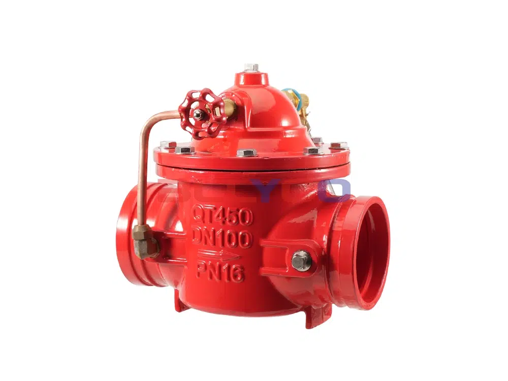 球墨铸铁沟槽式遥控浮球阀 G100X-16Q