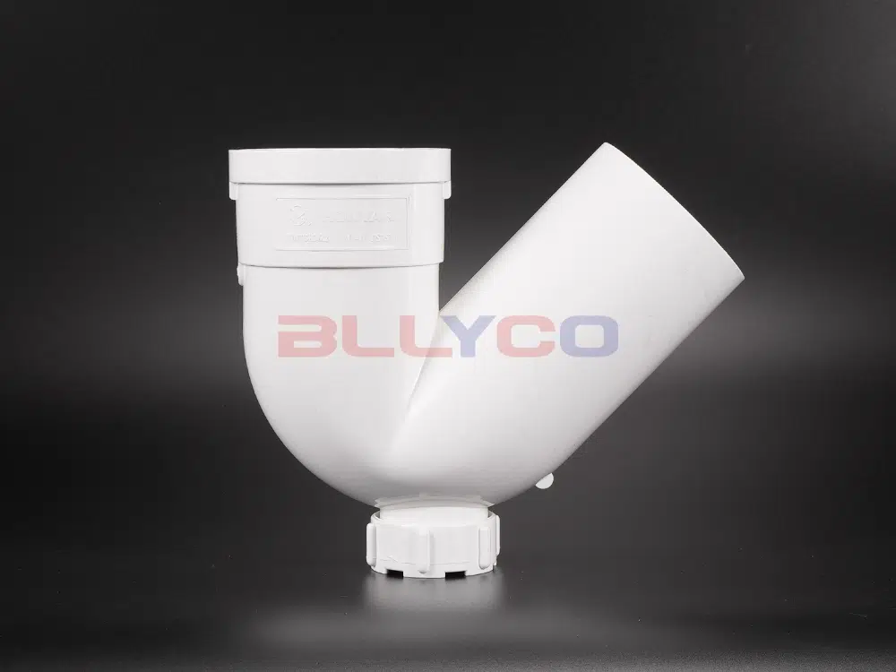 PVC-U排水管带检修口单承插存水弯