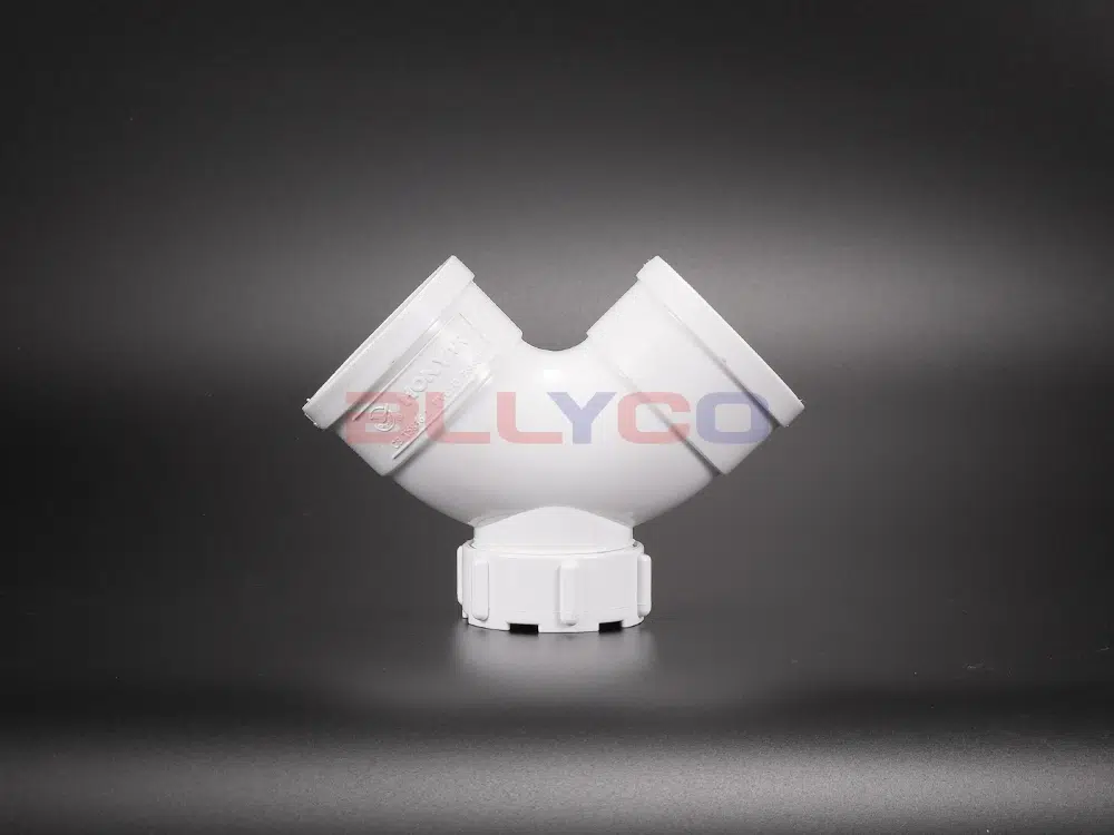 PVC-U排水管带检修口双承插存水弯