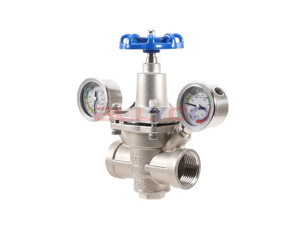 304不锈钢双表可调式减压阀 YZ11X-16P