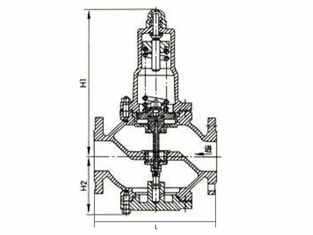 Ductile Iron Pressure Reducing and Stabilizing Valve Y416X-16Q